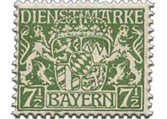 Estados Antigos – Baviera – Selos Oficiais – 1916/8