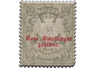 Estados Antigos – Baviera – Selos Taxa – 1890/5