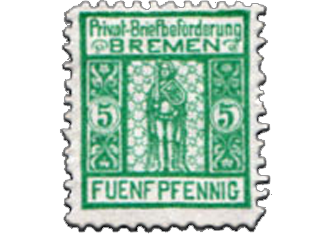 Estados Antigos – Cidade Livre de Bremen – Selos Privados – 1896