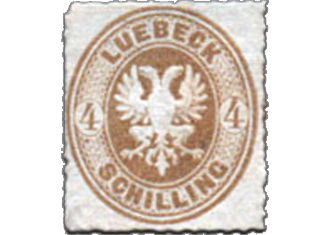 Estados Antigos – Cidade Livre de Lübeck – 1863