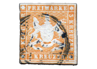 Estados Antigos – Württemberg – 1857
