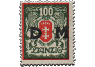 Tratado de Versalhes – Danzig – Selos Oficiais – 1922