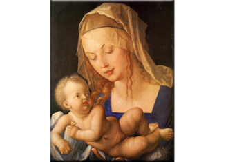 “A Virgem e a criança que segura uma pera” (de Albrecht Dürer)