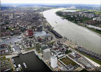 Rio Escalda em Antuérpia (Anvers, Escault)