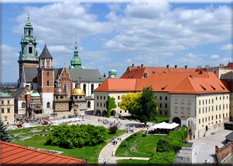 Castelo Real de Wawel em Cracóvia (Zamek Królewski na Waweluw w Krakowie)