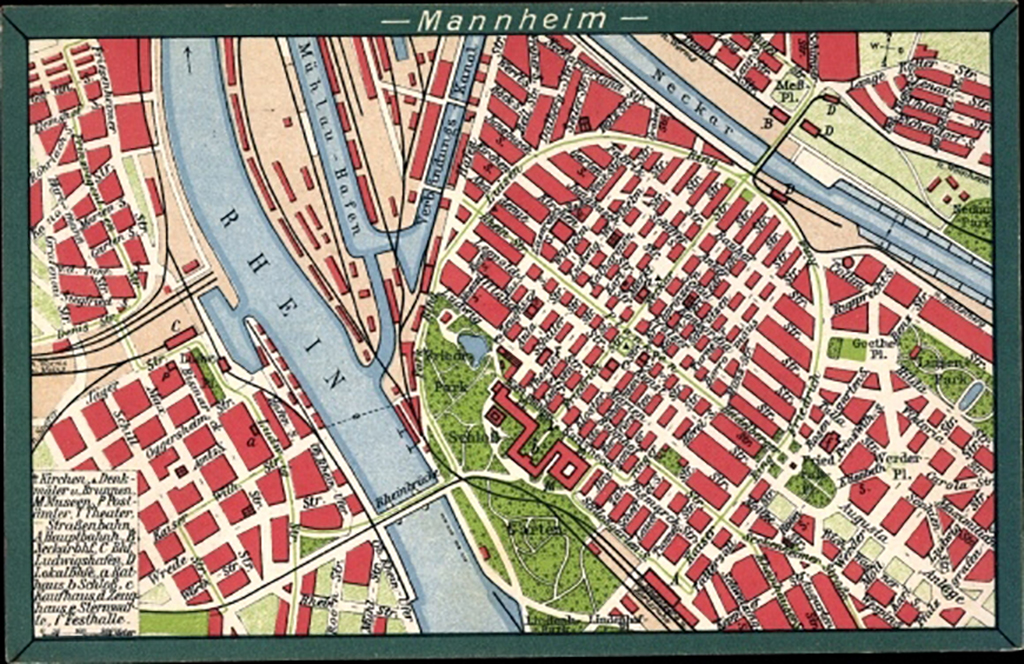 Mannheim, Stadtplan